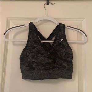 Gymshark camo seamless sports bra